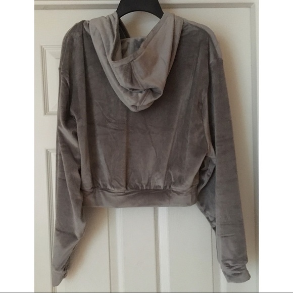 SKIMS Velour Hoodie in Smoke Large L NWT - Picture 11 of 15